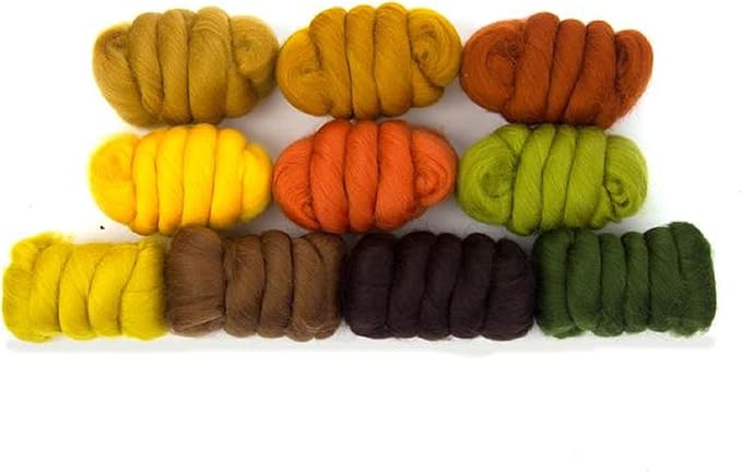 Revolution Fibers | Mixed Merino Wool Variety Pack | Perfect Wool Roving by RevolutionFibers