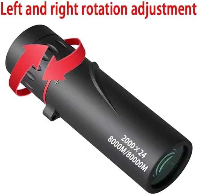 Compact High Power Monocular Telescope, 8X Magnification Portable Single Tube - Image 3