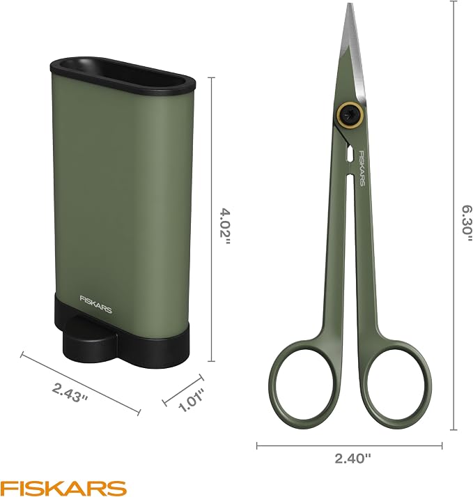 Fiskars Plant Detailer Snips & Holder, Precision Indoor Gardening Tool - Image 6