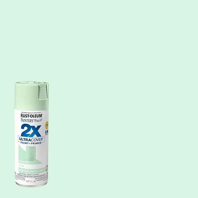 Rust-Oleum Painter's Touch 2X Ultra Cover Spray Paint, Gloss Ocean Mist - Image 2