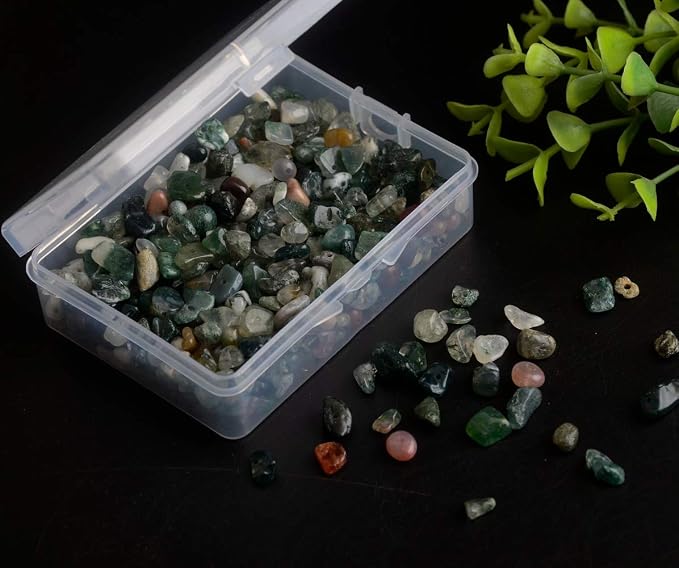 Natural Chip Stone Beads India Agate 5-8mm About 400 Pieces Irregular Gemstones - Image 3