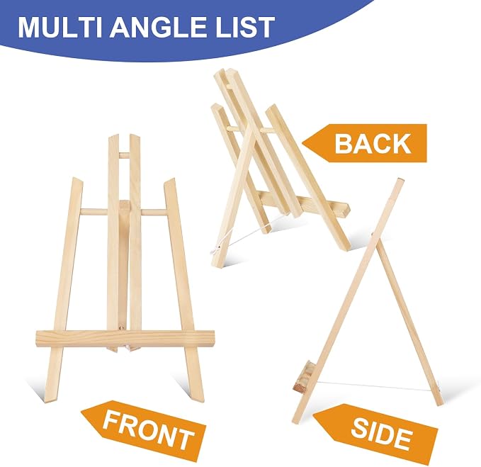 ESRICH 16 PCS 11.8" Wood Easels, Tabletop Easel - Image 3