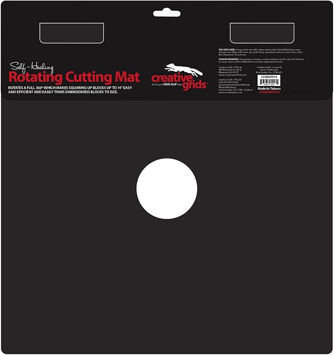 Creative Grids Self Healing Rotating Rotary Cutting Mat 14in x 14in - Image 3
