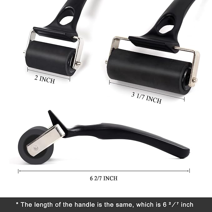 Falling in Art 2 Pack Rubber Roller Brayer - Image 2