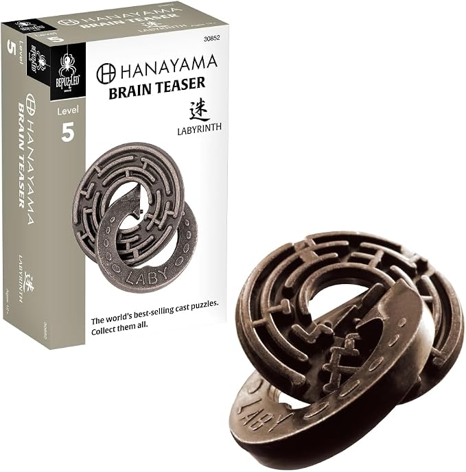 BePuzzled | Labyrinth Hanayama Metal Brainteaser Puzzle Mensa Rated Level 5 by BePuzzled