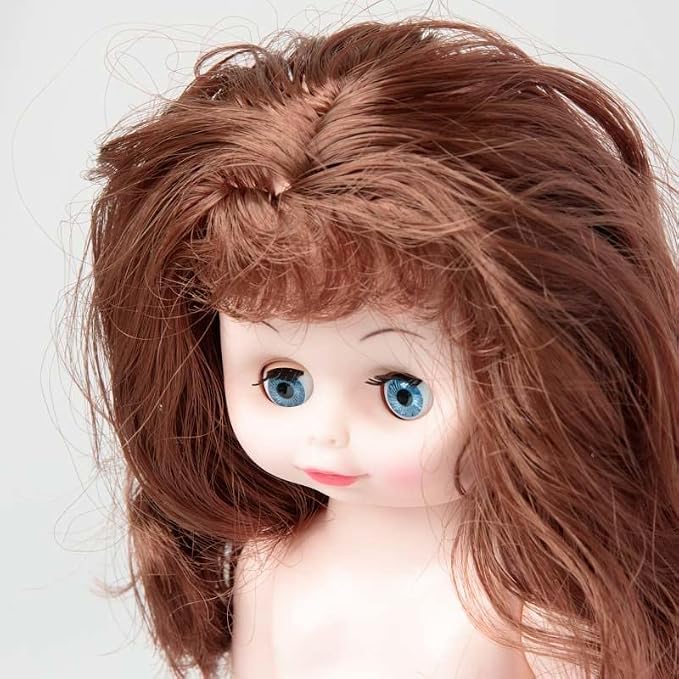 3 Auburn Brunette Full‑Body Dolls – Plastic Craft Doll Models, 13.5" | - Image 3