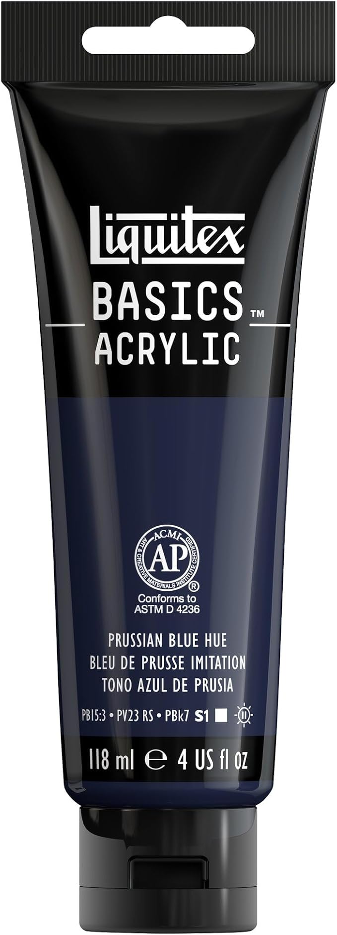 Liquitex BASICS Acrylic Paint, 118ml Tube, Prussian Blue by Liquitex