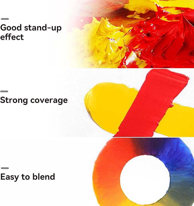 Paul Rubens Oil Paint, 20 Basic Colors*170 ml LargeTubes, Professional Oil - Image 3