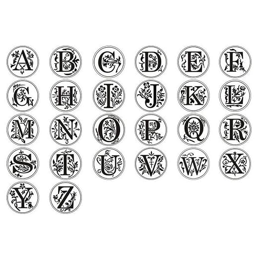 Medieval Initial Alphabet Sealing Wax Stamps, Brass Head Wooden Handle - Image 7