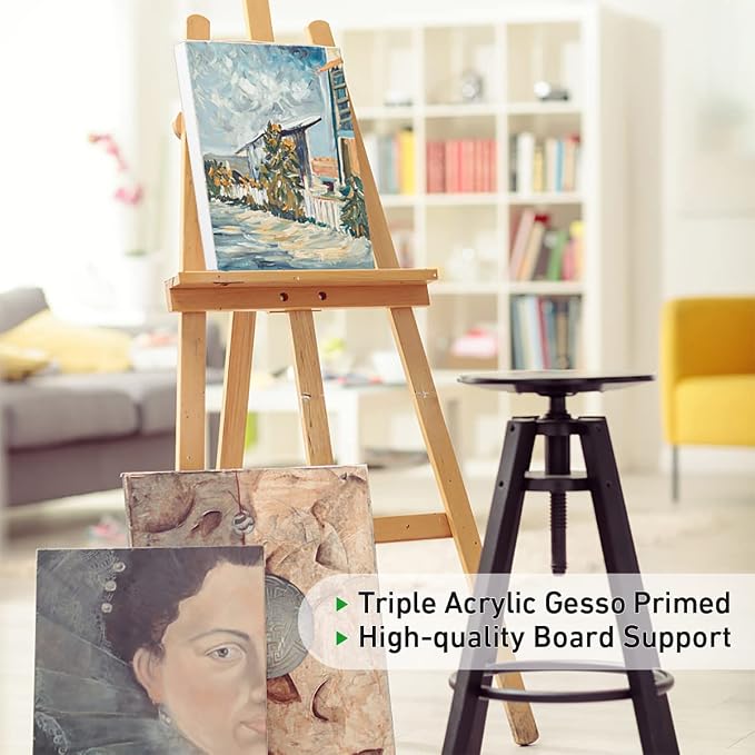 GOTIDEAL Stretched Canvas, 9x12 Inch Set of 8, Primed White - Image 6
