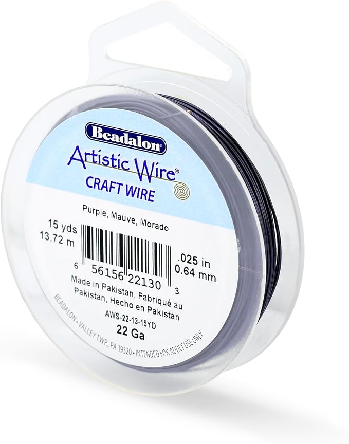Artistic Wire, 22 Gauge Tarnish Resistant Colored Copper Craft Wire, 15 yd by Unknown