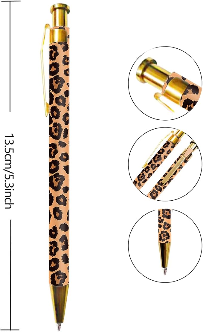 Ballpoint Pen 3Pcs Click Black Ink Metal Retractable 1.0 mm Medium Ballpoint - Image 3