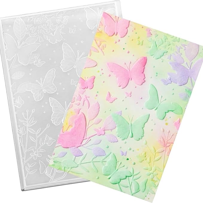 Geiserailie 1 Pcs Embossing Folders 2d/3D Embossing Machine Template Paper Card by Geiserailie