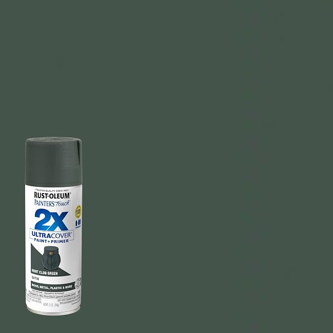 Rust-Oleum Painter's Touch 2X Spray Paint, Satin Hunt Club Green | Indoor and - Image 2