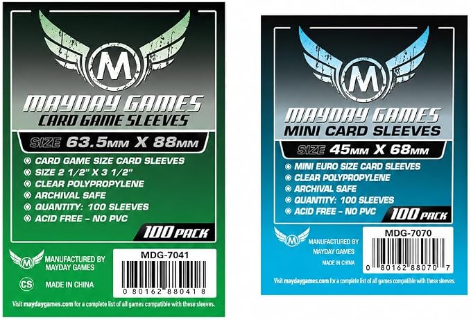 Mayday Games Gloomhaven Game Accessory- Standard Card Sleeve Bundle by MAYDAYGAMES