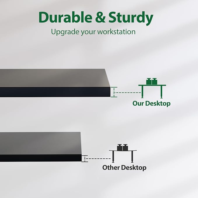 Agilestic Electric Standing Desk, 63 x 24 Inches Height Adjustable Desk - Image 5