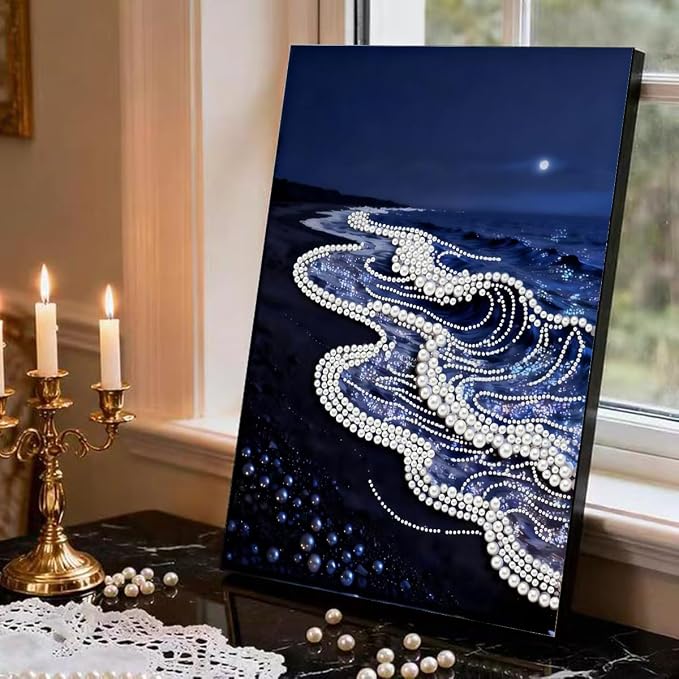 Sea Wave Special Shaped Diamond Art Painting Kits - Image 2