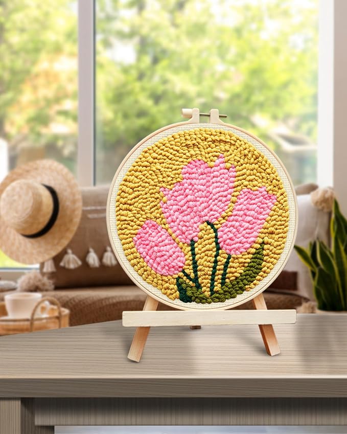 TINDTOP Punch Needle Embroidery Kits, Tulip Punch Needle Kits - Image 7