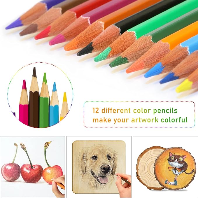 118pcs Wood Burning Kit, Professional Wood Burning Tool - Image 6