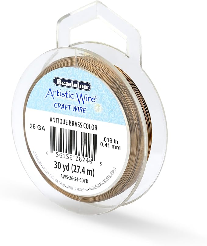 Artistic Wire, 26 Gauge Tarnish Resistant Colored Copper Craft Wire, Antique by Unknown