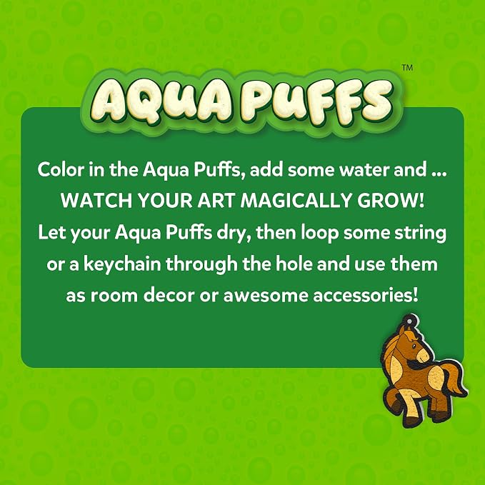 Skillmatics Aqua Puffs 3D Art Kit – Animals, Mess-Free Paint by Number Kit | - Image 9