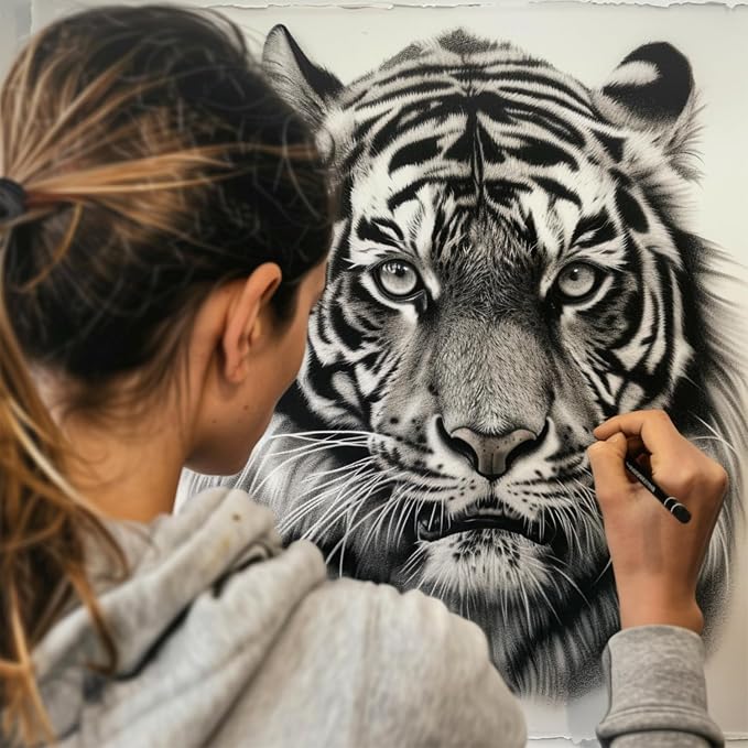 Aenir Charcoal Pencils for Drawing, Professional Drawing Sketch Pencils - Image 6