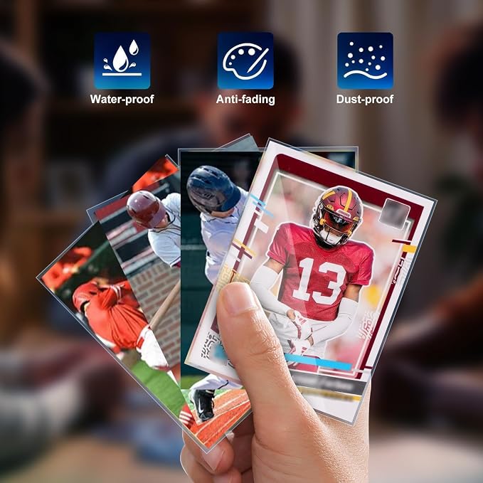 2000ct Clear Card Sleeves for Trading Cards, Soft Baseball Sports Card Sleeves - Image 5