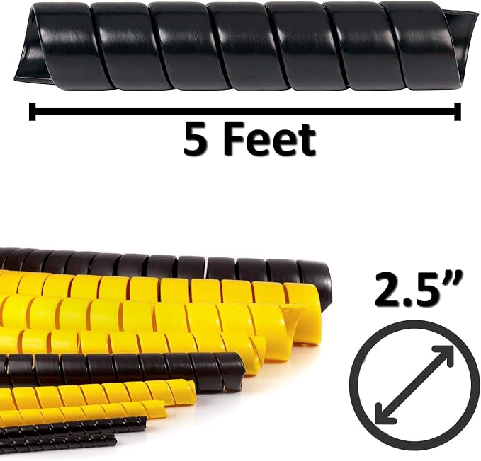 Electriduct 2.5 Inch Heavy Duty Spiral Wrap HDPE Flexible Plastic Cable Sleeve - Image 3