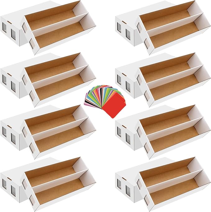 8 Pack Trading Card Storage Box, 13000+ Count Card Storage Box by HIMOMO