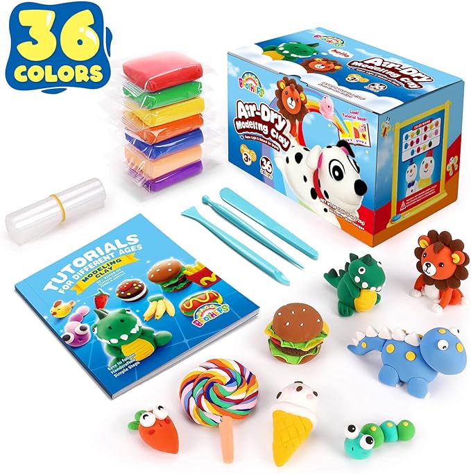 Sago Brothers 36 Colors Air Dry Clay, Soft Modeling Clay by SagoBrothers