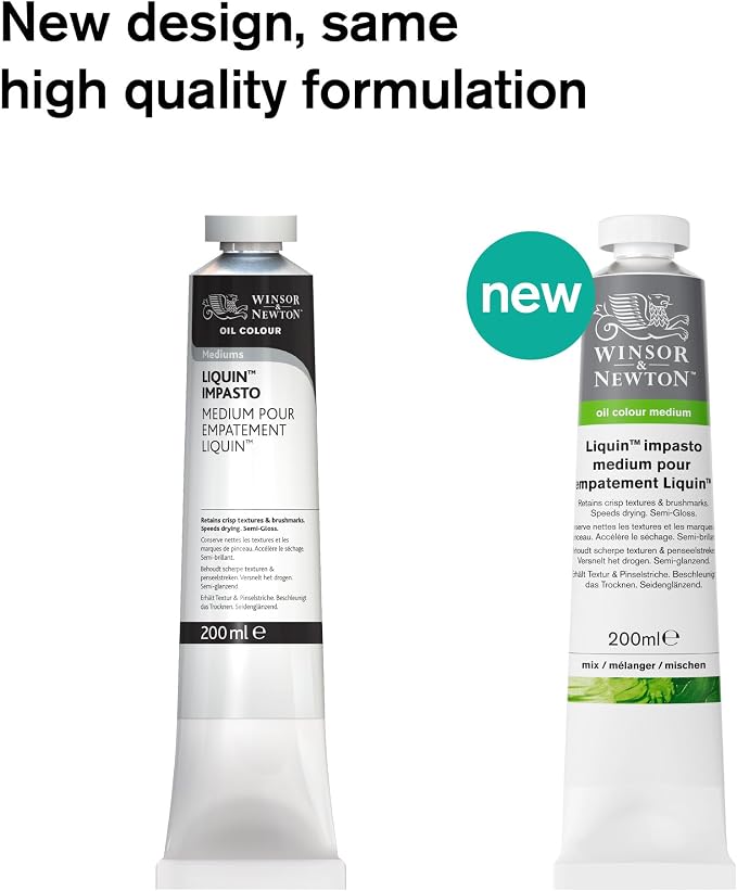 Winsor & Newton Liquin Impasto Medium, 200ml tube - Image 2