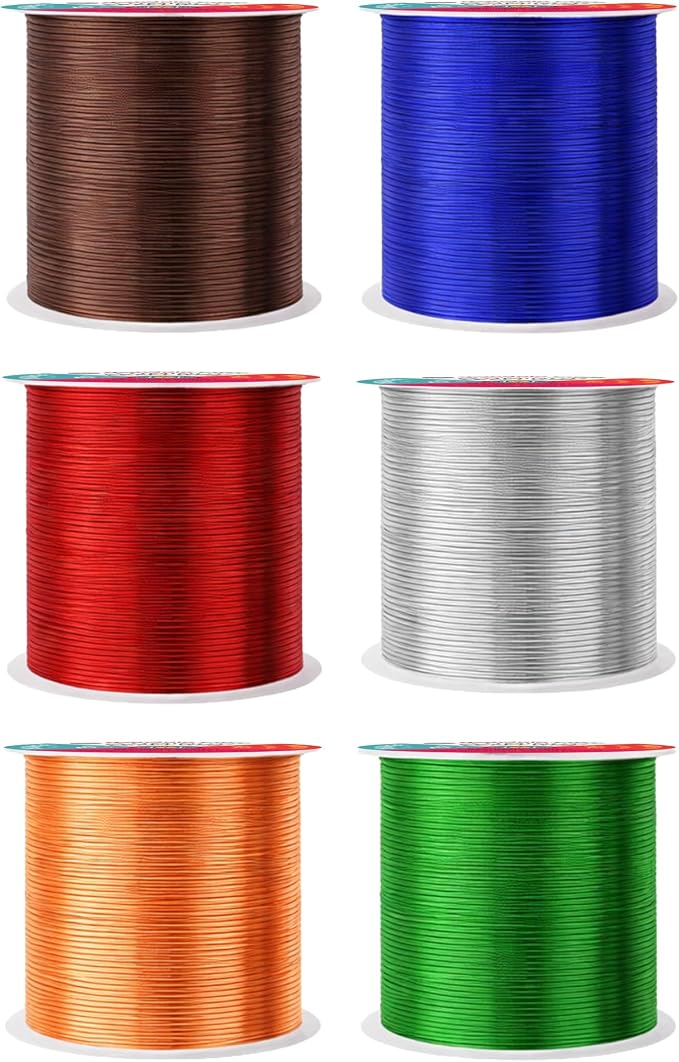 Mandala Crafts 18 GA Green Brown Red Assorted Anodized Aluminum Craft Wire | - Image 2