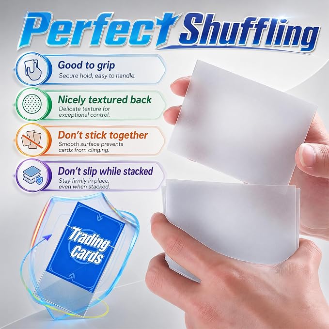 500 Count Card Sleeves for Trading Cards, Matte Clear Deck Card Sleeve - Image 3