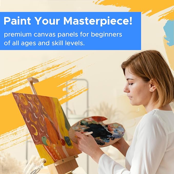 Canvas Boards 82 Pack, 8x10inch Blank Canvases - Image 9