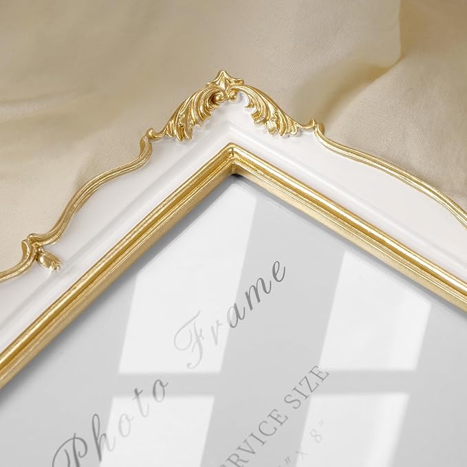Cuspin 5x7 Vintage Picture Frame, Ornate Wedding Picture Frame - Image 3