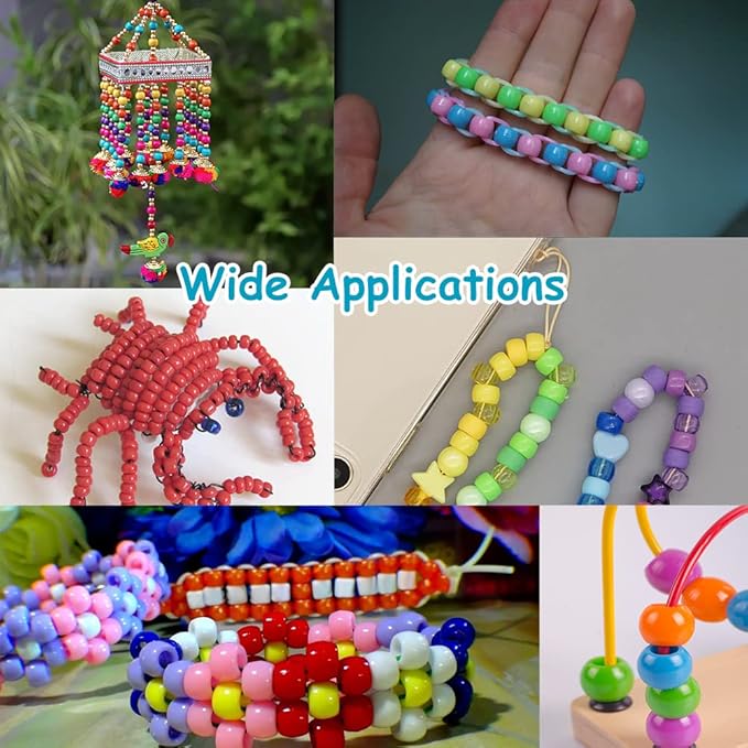 Red Beads, Beads for Bracelets, Pony Bead Bulk Jewelry Making for Bracelets - Image 6