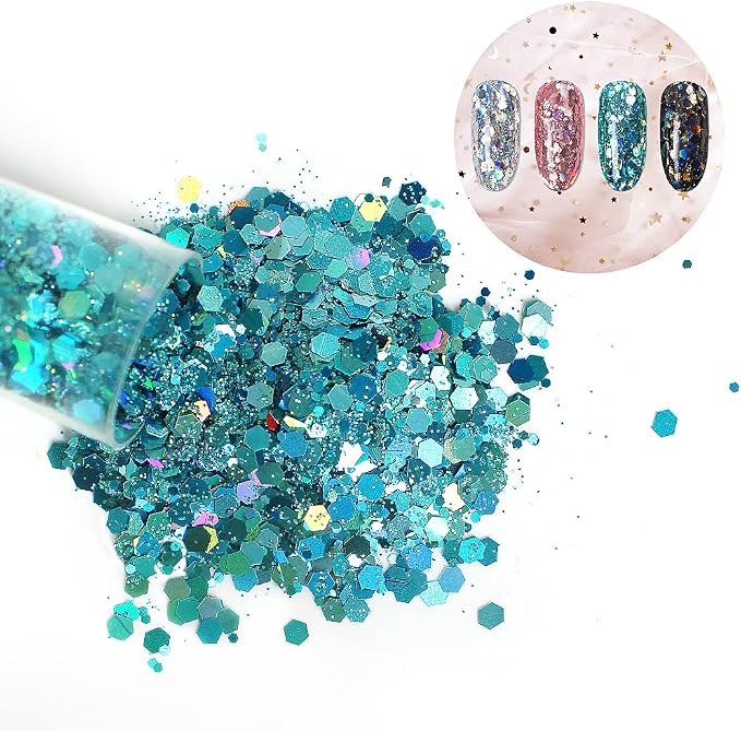Holographic Chunky Glitter, Cosmetic Glitter Flake - Image 4