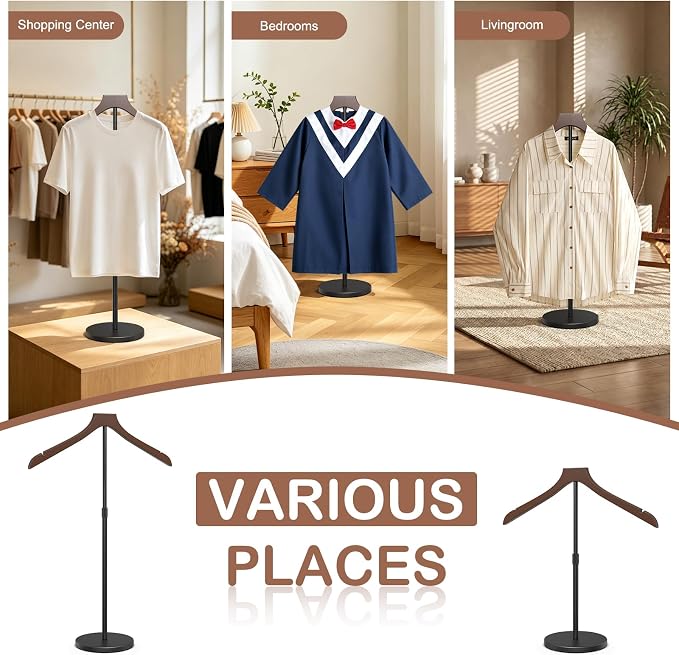 OLV Shirt Display Stand, 18-34 Inch Adjustable Mannequin Stand - Image 9
