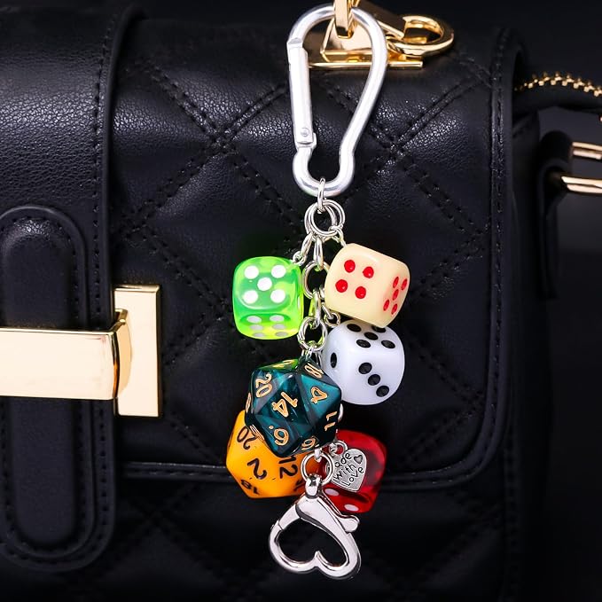 Dice Bag Charms Keychain for Women Men - Image 2