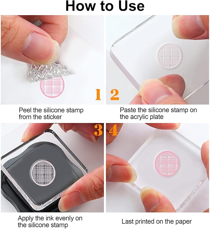 GLOBLELAND Calendar Label Theme Transparent Stamps Gridlines Clear Stamp Seals - Image 7