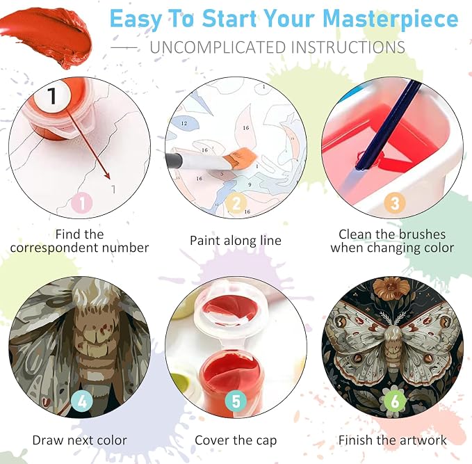 Offito Paint by Numbers Kit for Adults - Image 6
