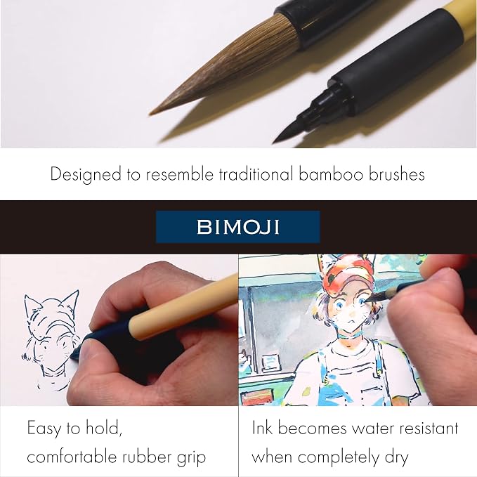 Kuretake Bimoji Brush Pen, Hand lettering and Illustration, - Image 6