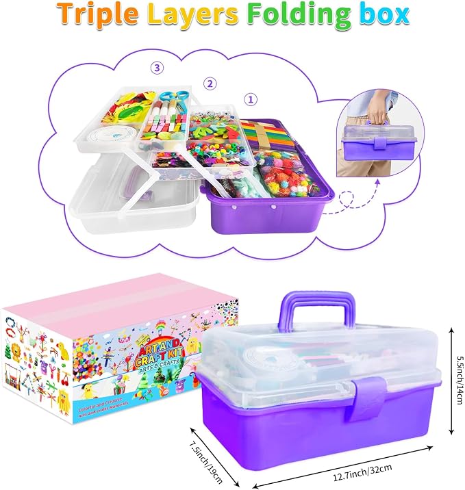 Itopstar 3000+ Kids Arts and Crafts Supplies - Image 2