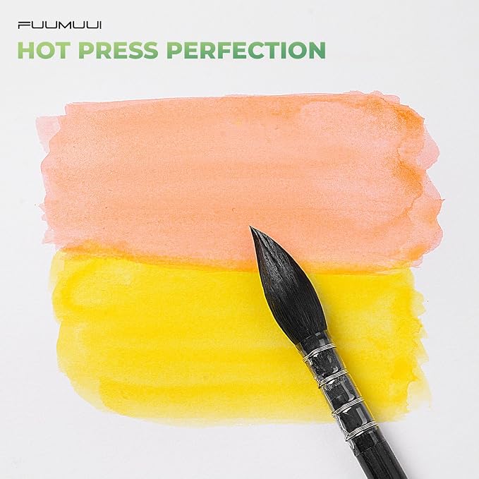 Fuumuui Watercolor Paper Block 8x8 Inch, Smooth Surface 100% Cotton Watercolor - Image 4