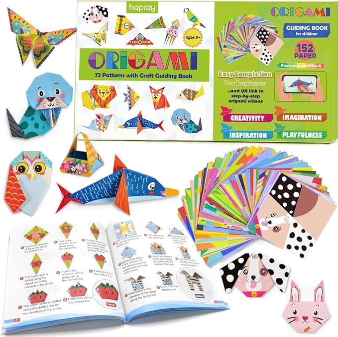 hapray Origami Kit for Kids Ages 5-8 8-12, by hapray