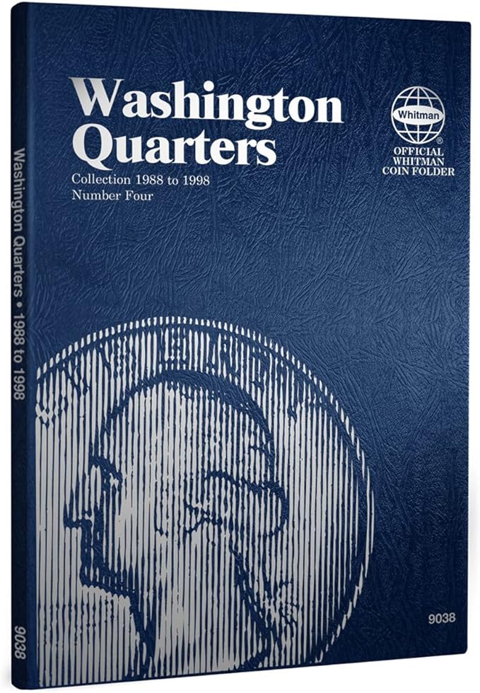 Whitman US Washington Quarter Coin Folder Volume 4 1988 – 1998 #9038 by Unknown