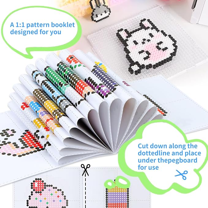 Quefe 11800pcs Fuse Beads Craft Kit, 36 Colors 5mm Beads, Melting Beads Set - Image 5
