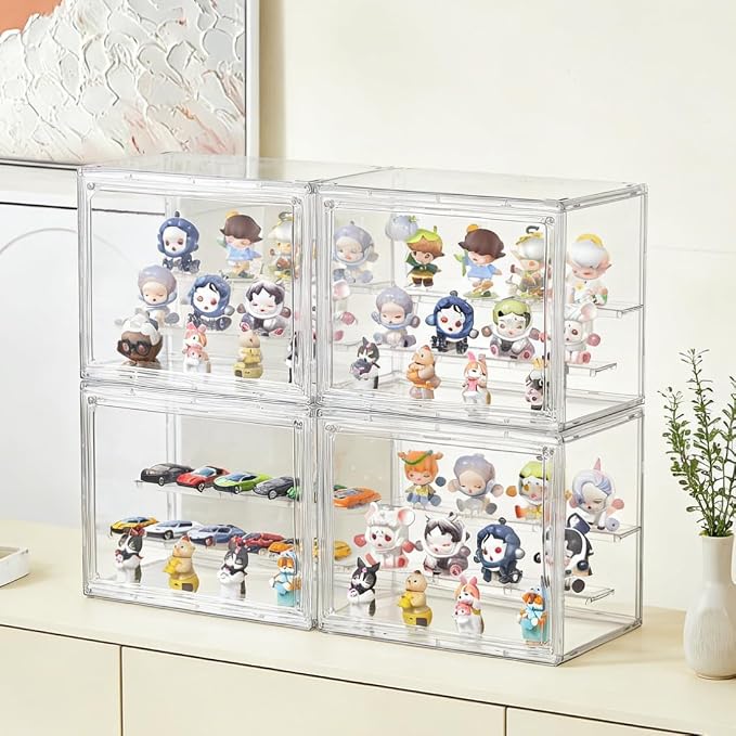 Acrylic Display Case, 3 Layer Clear Display Case Adjustable Display Box Stand - Image 5