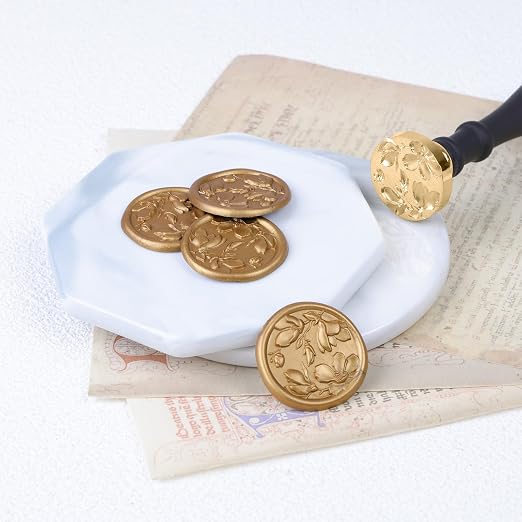 UNIQOOO Magnolia Flowers Wax Seal Stamp - Image 3