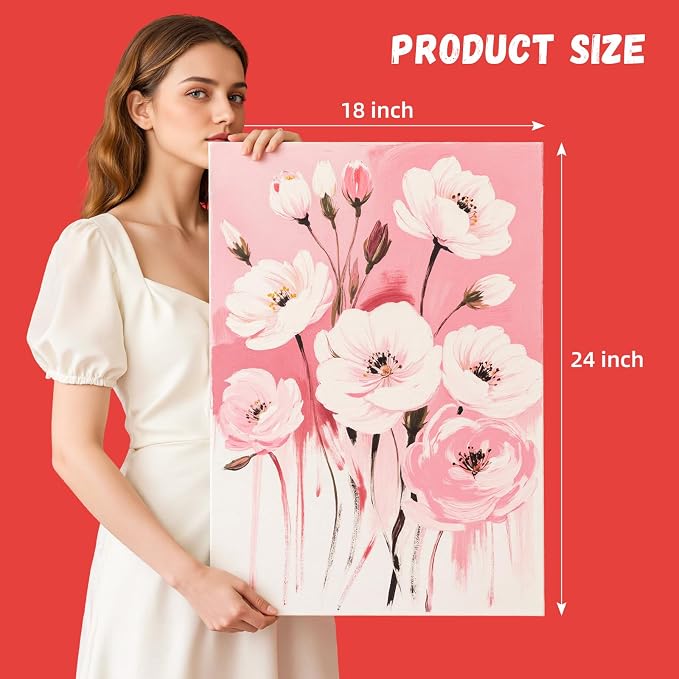 Simetufy 18x24inch 12Pcs Large Flat Canvas Boards Panels - Image 2